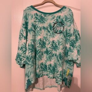 Disney Star Wars Green Tie-Dye Women's Tee